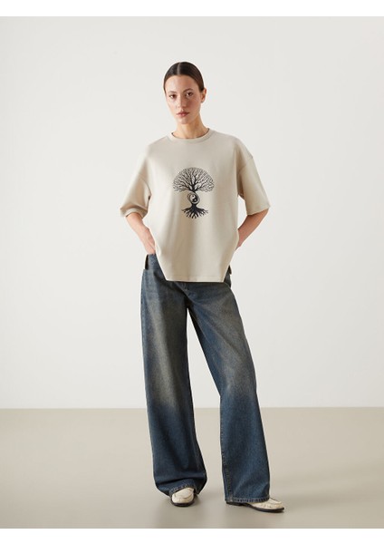 Yeni Sezon Baggy Fit Kadin Jean Pantolon - S5LK71Z8 fiyatları