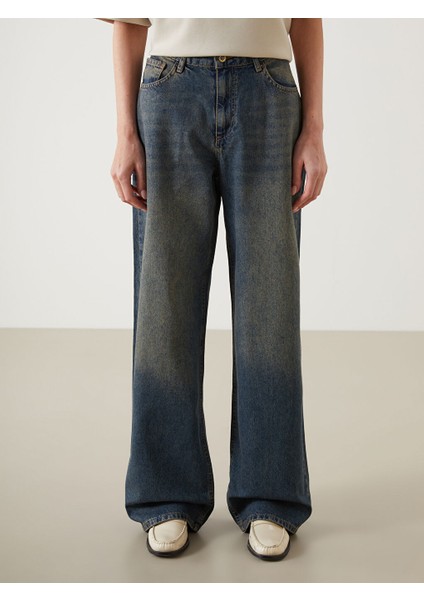 Yeni Sezon Baggy Fit Kadin Jean Pantolon - S5LK71Z8 modelleri