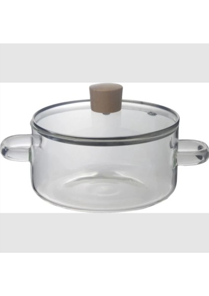 Borosilikat Cam Tencere Ocağa, Mikrodalgaya ve Seramik Isıtıcıya Konulabilir Büyük fırsatları