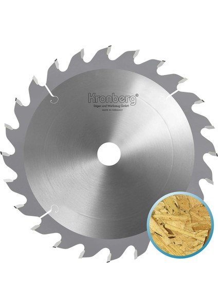 Kronberg 160X2.6X20MM 24ATB Diş Ahşap Kesici (Tct Elmas) - Dairesel Portatif Makine Testeresi