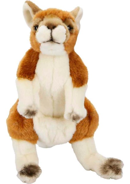 Ayakta Bebekli Kanguru Peluş Oyuncak 28 cm