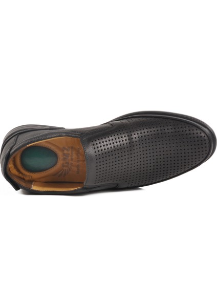 Siyah Hakiki Deri Jel Taban Anatomik Erkek Casual Ayakkabı fırsatları