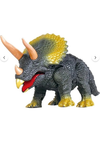 Uzaktan Kumandalı Pilli Triceratops Dinozor Sesli Işıklı 20 cm modelleri
