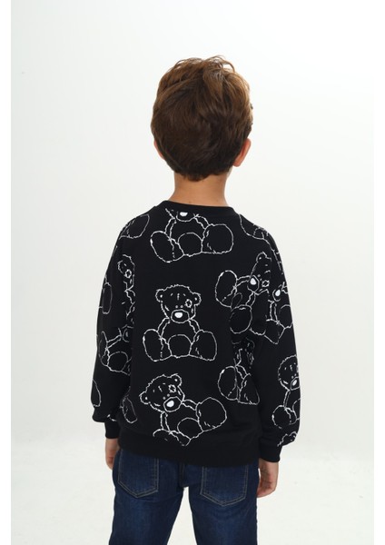 Erkek Çocuk Komple Ayı Baskılı Sweatshirt indirimleri