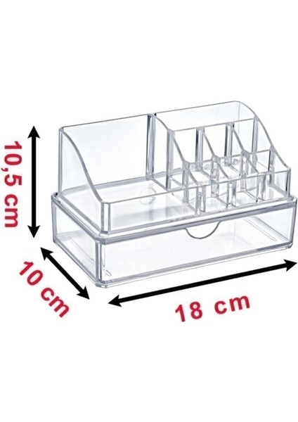 Küçük Boy Makyaj Organizer Çekmeceli Renkli Tasarım AK523 fiyatları