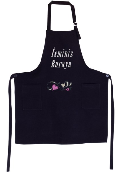 Mutfak Önlüğü Kişiye ve İsme Özel Nakışlı Mutfak Önlüğü Kalpli 01 Farklı Renkler fiyatları