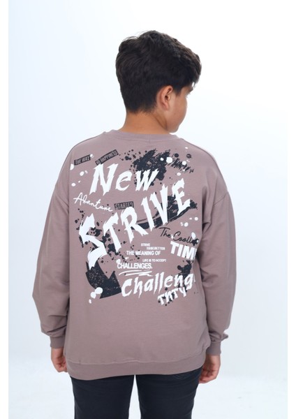 Erkek Çocuk New Strıve Baskılı Sweatshirt modelleri