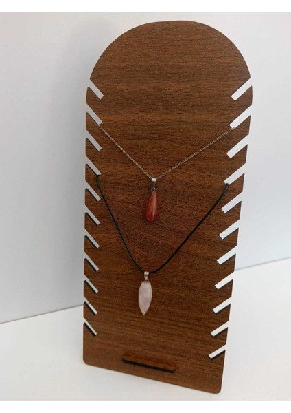 14X30 cm Ahşap Mdf Kolye Tutucu, Beyaz ve Ceviz Renk Seçenekleri fiyatları