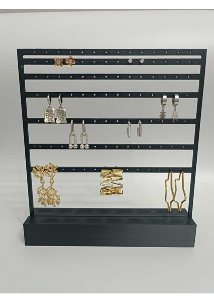 Siyah Büyük Takı ve Küpe Düzenleyici Stand, Şık ve Kullanışlı Tasarım fırsatları
