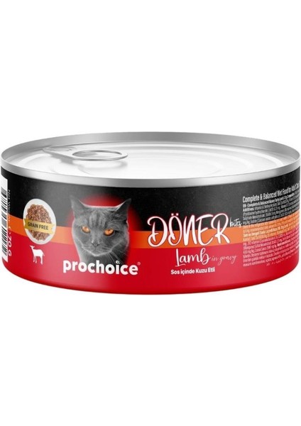 Prochoice Döner Bites Kuzulu Yetişkin Kedi Konservesi 70 gr
