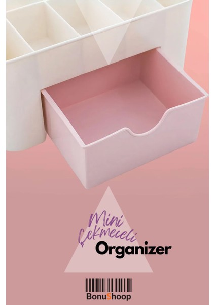 Beyaz Mini Çekmeceli Düzenleyici, Makyaj ve Takı Saklama Kutusu modelleri