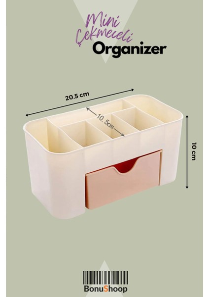 Beyaz Mini Çekmeceli Düzenleyici, Makyaj ve Takı Saklama Kutusu indirimleri