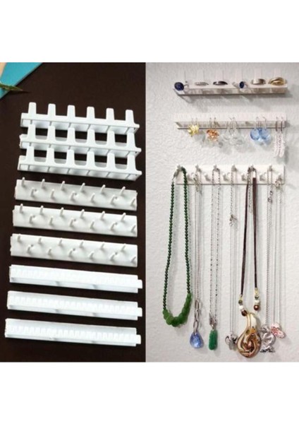 Beyaz Takı Düzenleyici, Askı ve Organizer, Kolye, Küpe, Yüzük, Bileklik Için fiyatları