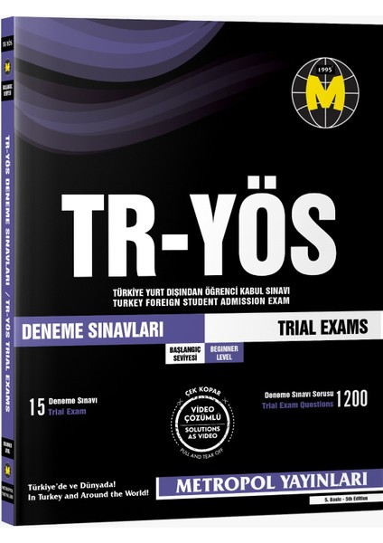 TR-YÖS DENEME SINAVLARI (BAŞLANGIÇ SEVİYESİ) (15 FASİKÜL DENEME)