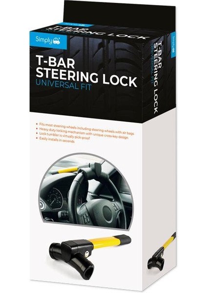 T-Bar Araba Direksiyon Kilidi