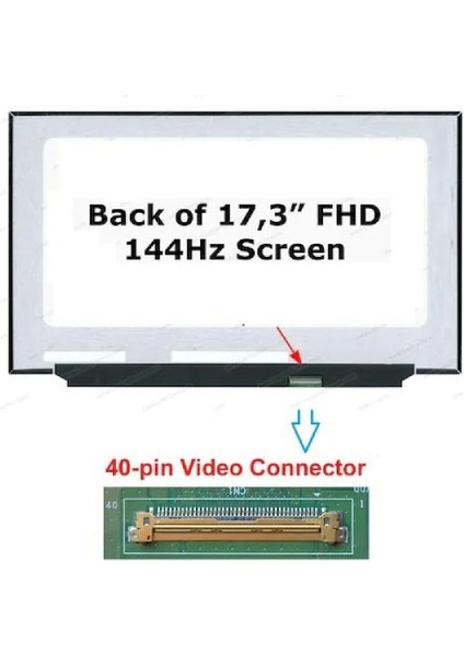 Asus G731GV-EV012 17.3 40PIN Fhd IPS 144Hz Ekran