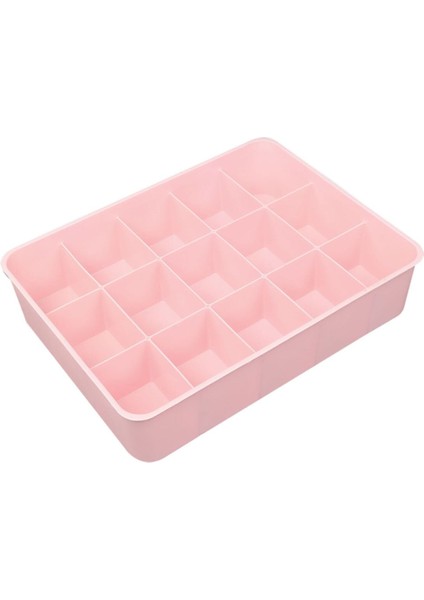Pembe 15 Bölmeli Kapaksız Dolap Içi Düzenleyici Plastik Saklama Kutusu indirimleri