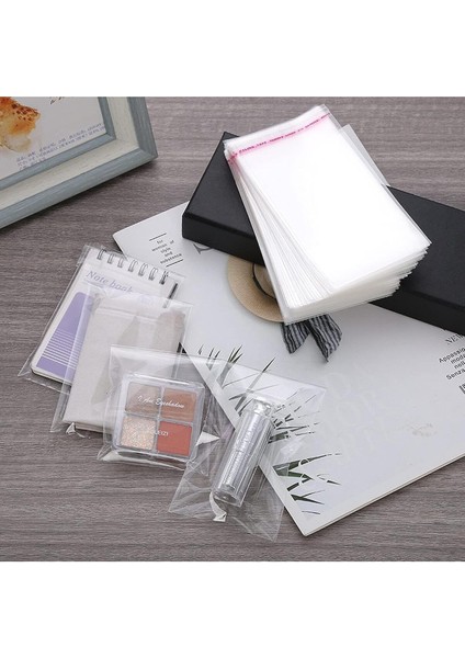 Şeffaf 10X20 Bantlı Minik Organizer Poşet Takı ve Aksesuarlar Için 100 Adet modelleri