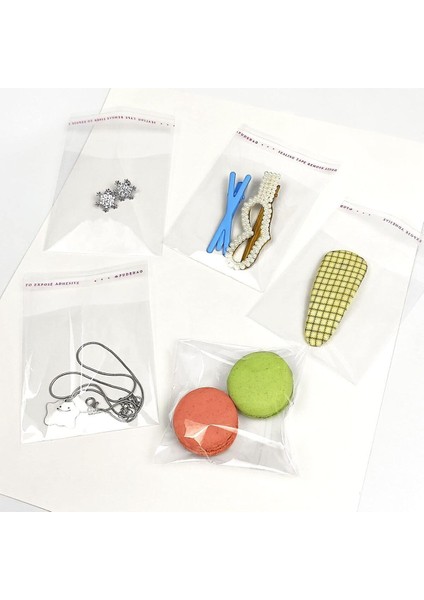 Şeffaf 10X20 Bantlı Minik Organizer Poşet Takı ve Aksesuarlar Için 100 Adet fırsatları