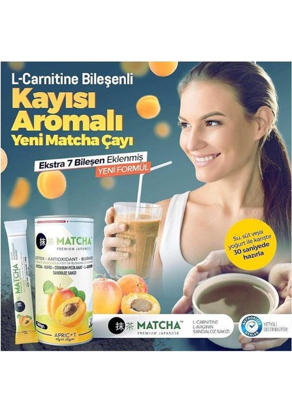Matcha Premium Japanese Kayısı Aromalı Maça Matcha