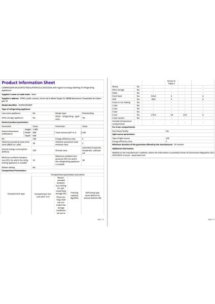 HCR5919ENMP 528 Lt Gardırop Tipi No Frost Buzdolabı indirimleri
