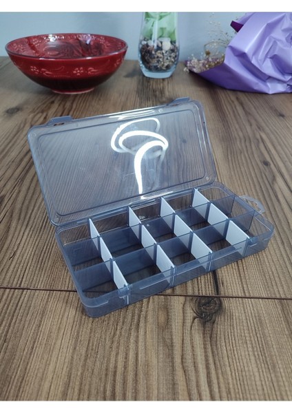 15 Bölmeli Genişletilebilir ve Kilitlenebilir Takı Organizeri, Şık ve Pratik Depolama modelleri