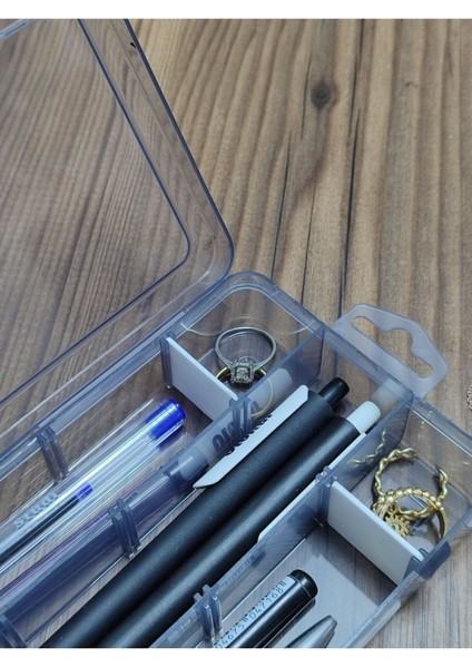 15 Bölmeli Genişletilebilir ve Kilitlenebilir Takı Organizeri, Şık ve Pratik Depolama