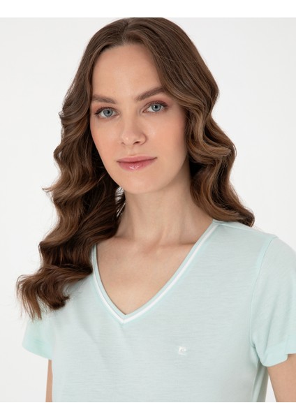 Kadın Mint Kısakollu Pijama Takımı 50318972-VR090 fiyatları