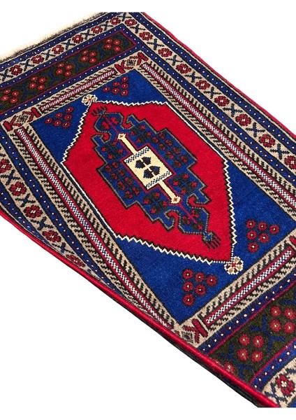 El Dokuma Sıfır Obruk Halısı 77X125 Lacivert Kök Boya Halı Lacivert modelleri