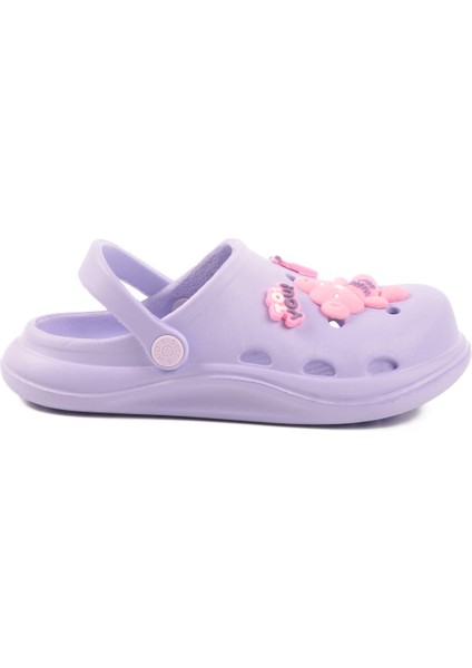 Lila Eva Hafif Kız Çocuk Sabo Terlik 303 F