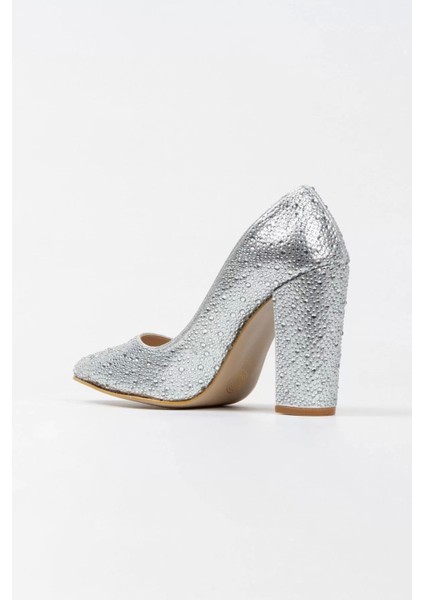 Kadın Moda Şık Gold Sultan Taşlı Klasik Sivri Kalın Düğün Nişan Gece Abiye Ayakkabı fırsatları