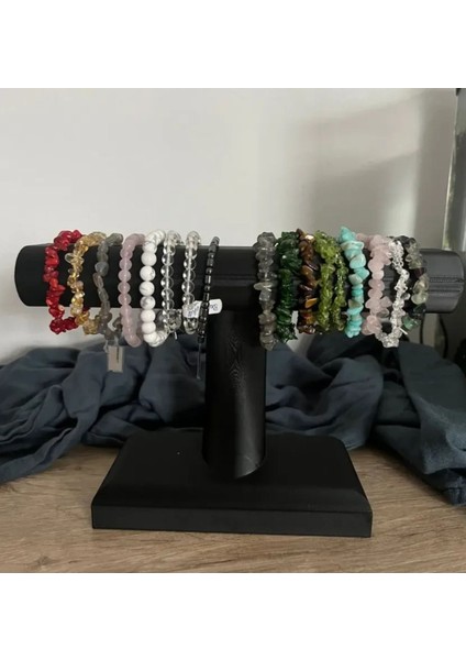 Siyah Takı Düzenleyici, Bileklik, Bilezik ve Saat Standı, Organizer