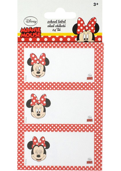 Minnie Mouse Okul Etiketi 24 Lü (30006960)