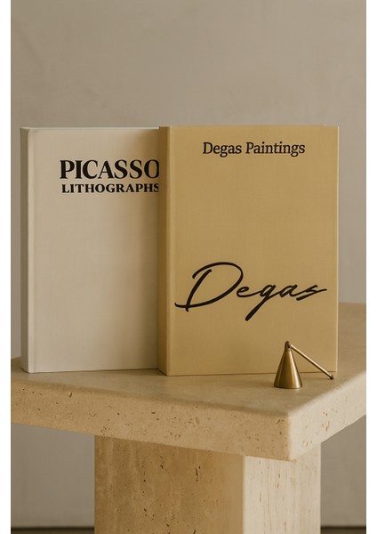 Kumaş Dekoratif Kitap Kutu 2'li Set (D/p)