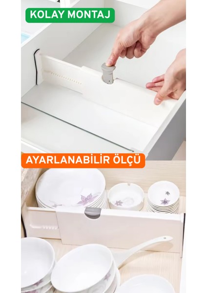Büyük Boy Ayarlı Çekmece Ayırıcı