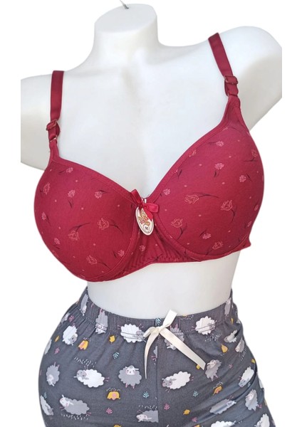 Çiçek Desenli Toparlayıcı Balensiz (Telsiz) Dolgusuz Sütyen modelleri