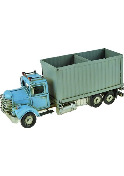 Dekoratif Metal Kamyon Kalemlikli 20 cm