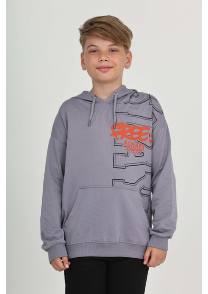 Erkek Çocuk Stay Baskılı Sweatshirt