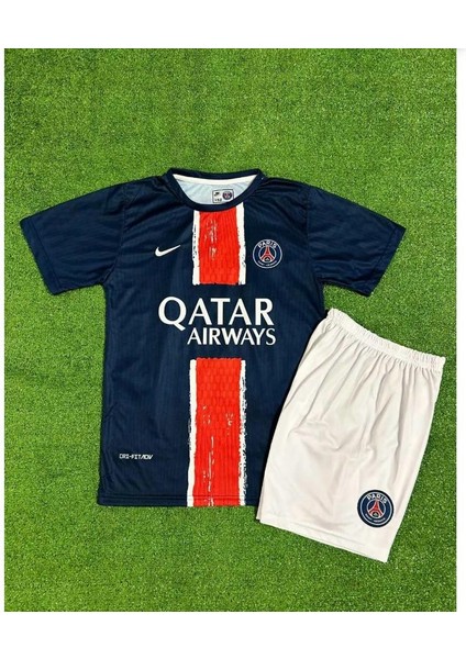 Psg 2024/25 Yeni Sezon Kvaratskhelia Iç Saha Çocuk Forması Hedyeli 4 Lü Set Çorap Bileklik