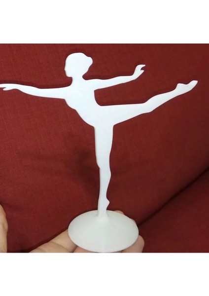 Balerin Temalı Takı Düzenleyici, Askılık, Yüzük/küpe/kolye Saklama, Sert Plastik Beyaz