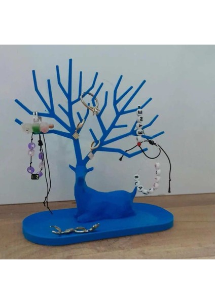 Mavi Renkli Takı Sergileme Standı, Şık ve Kullanışlı Dekorasyon Ürünü fiyatları