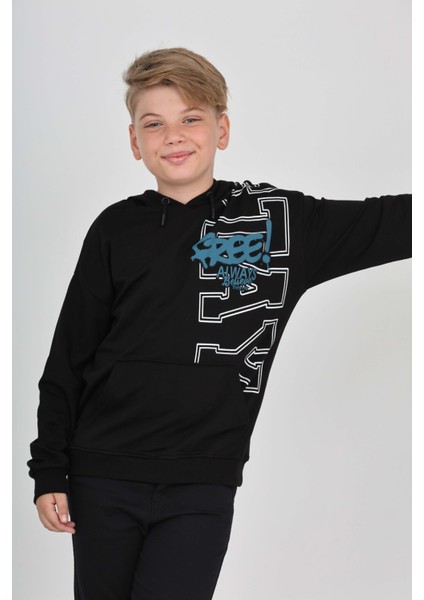 Erkek Çocuk Stay Baskılı Sweatshirt