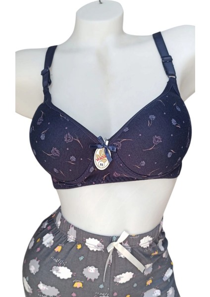 Çiçek Desenli Toparlayıcı Balensiz (Telsiz) Dolgusuz Sütyen modelleri