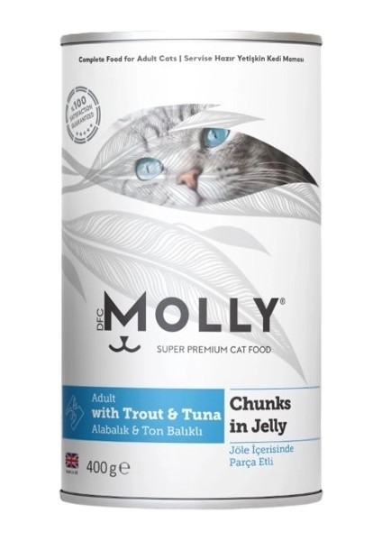 Alabalık ve Ton Balıklı Jöleli Yetişkin Kedi Konservesi 400 gr modelleri