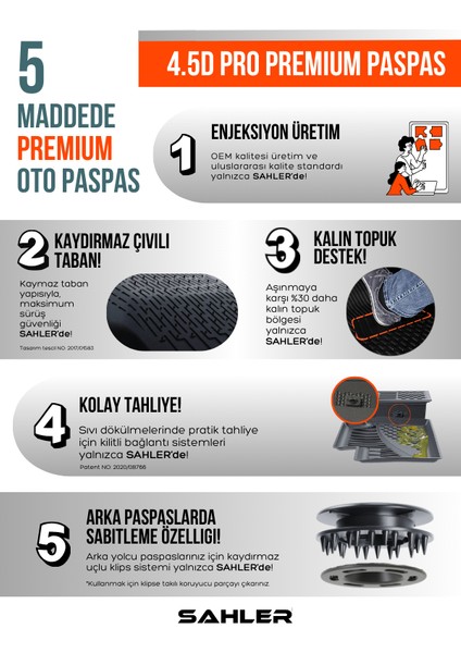 Qashqai E-Power 2022 + Uyumlu 4.5d Premium Havuzlu Oto Paspas ve Liner Marka 3D Ust Bagaj Havuzu modelleri