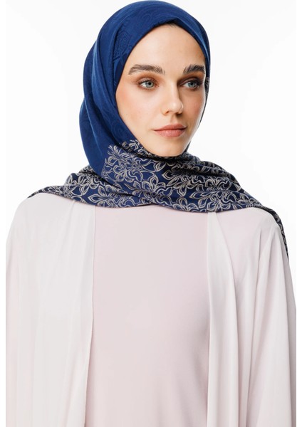 Nora Desen Çift Taraflı Şal Lacivert-Bej modelleri