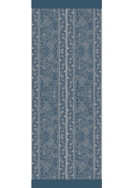 Lavin Desen Çift Taraflı Şal Petrol Mavisi-Bej fırsatları