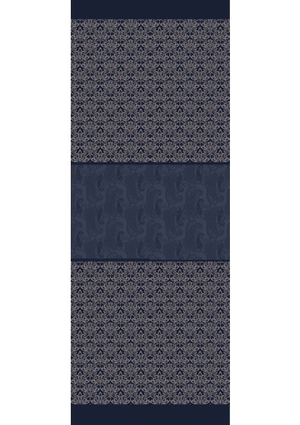 Nora Desen Çift Taraflı Şal Lacivert-Bej