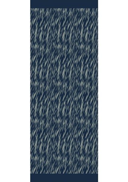 Selis Desen Çift Taraflı Şal Lacivert-Su Yeşili