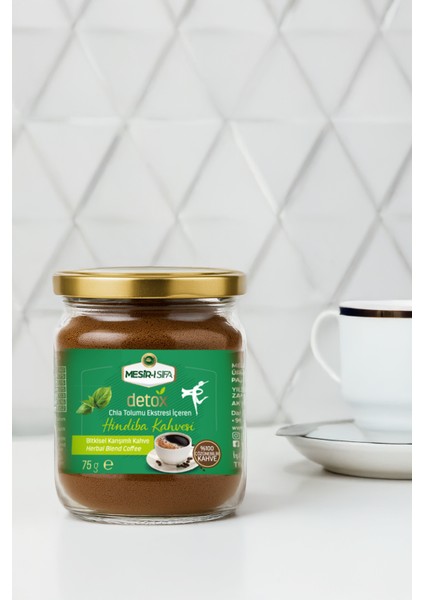 Chia Tohumu Ekstresi İçeren Hindiba Kahvesi Bitkisel Karışımlı Kahve 75 gr